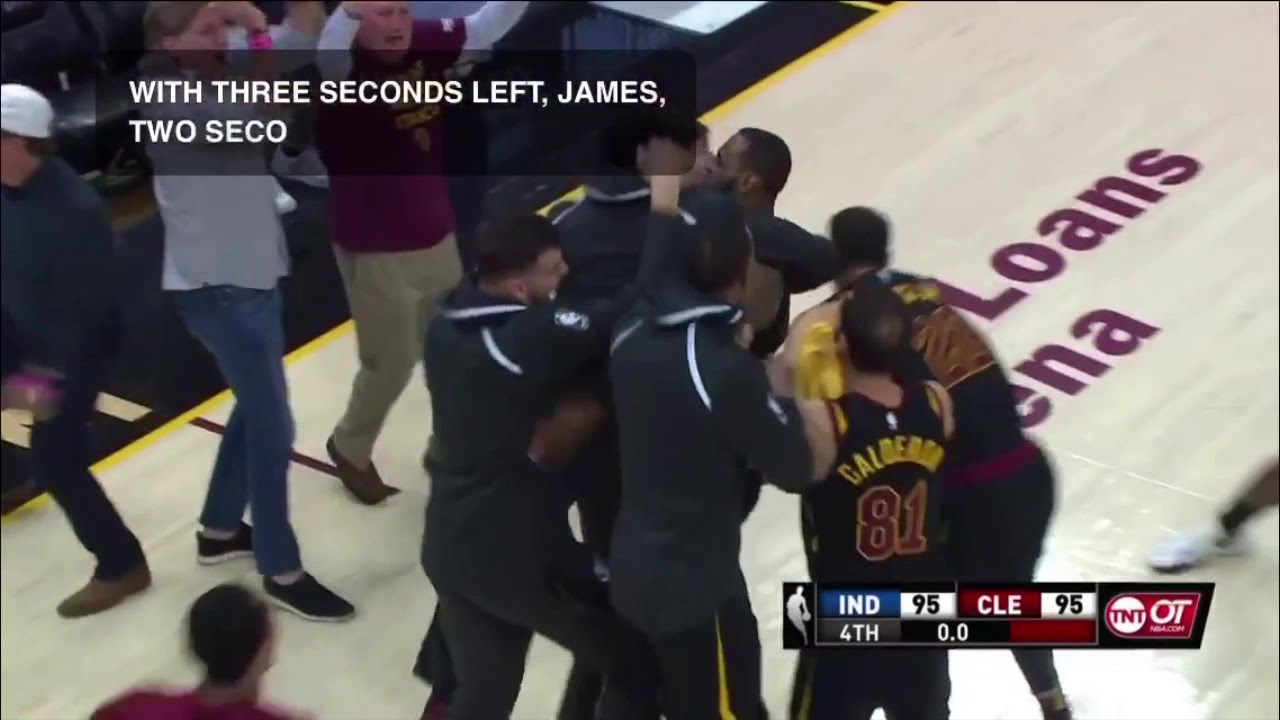 Lebrons Game Winner Game 5 Against Pacers - YouTube