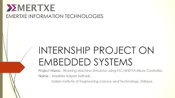 Emertxe Online Internship Project | Washing Machine Simulator using PIC16F877A Micro Controller