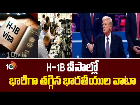 H-1B Visa Issue For Indians | Trump | H -1B వీసాల్లో భారీగా తగ్గిన భారతీయుల వాటా | 10TV News - 10TVNEWSTELUGU