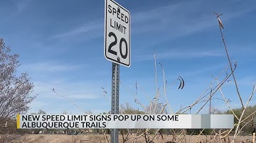 Speeders beware: Speed limit signs installed on Albuquerque trails