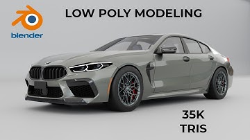 Low poly bmw car modeling in blender. ( Part 2)