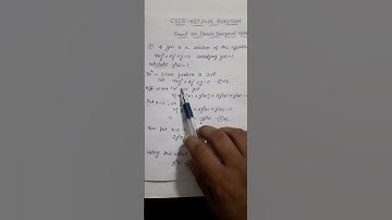 CSIR-NET 2022 QUESTION (based on integral equations)