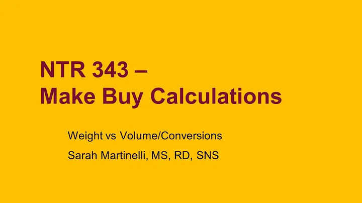 2b Define Wt v Vol + Conversion Factors Current