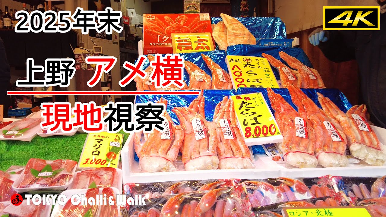 【4K】師走のアメ横2025年