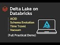 Delta Lake in Databricks | ACID, Schema Evolution, Time Travel & Vacuum (Full Practical Demo)