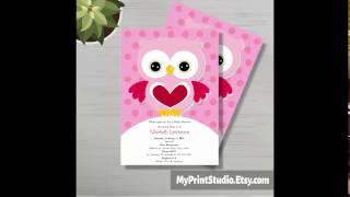 Girl Baby Shower Invitation Template for MS Word screenshot 4