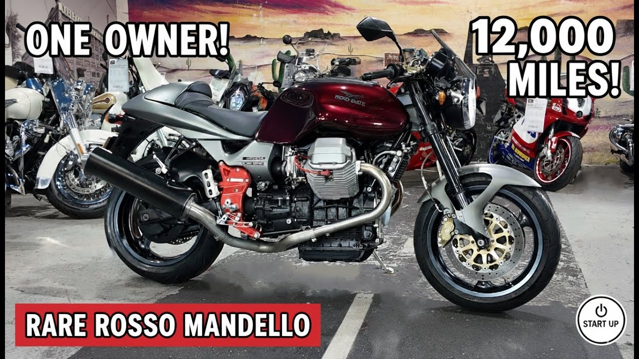 ONE OWNER, 12K Miles! Moto Guzzi V11 Sport Classic Burgundy 2001