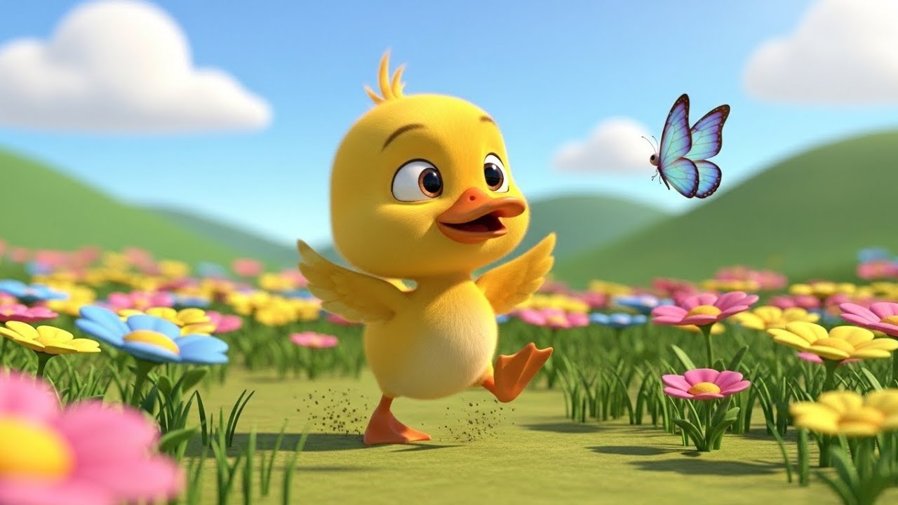 Little Duck Little Duck 🦆 Qouk Qouk | Cute 3D Cartoon Poem for Kids | Fun Baby Rhyme