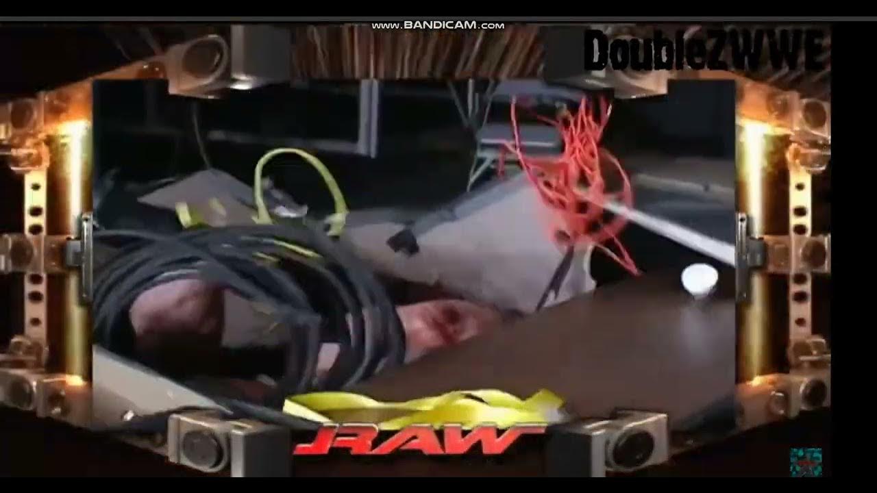 Kane chokeslams Snitsky off stage through 2 tables YouTube