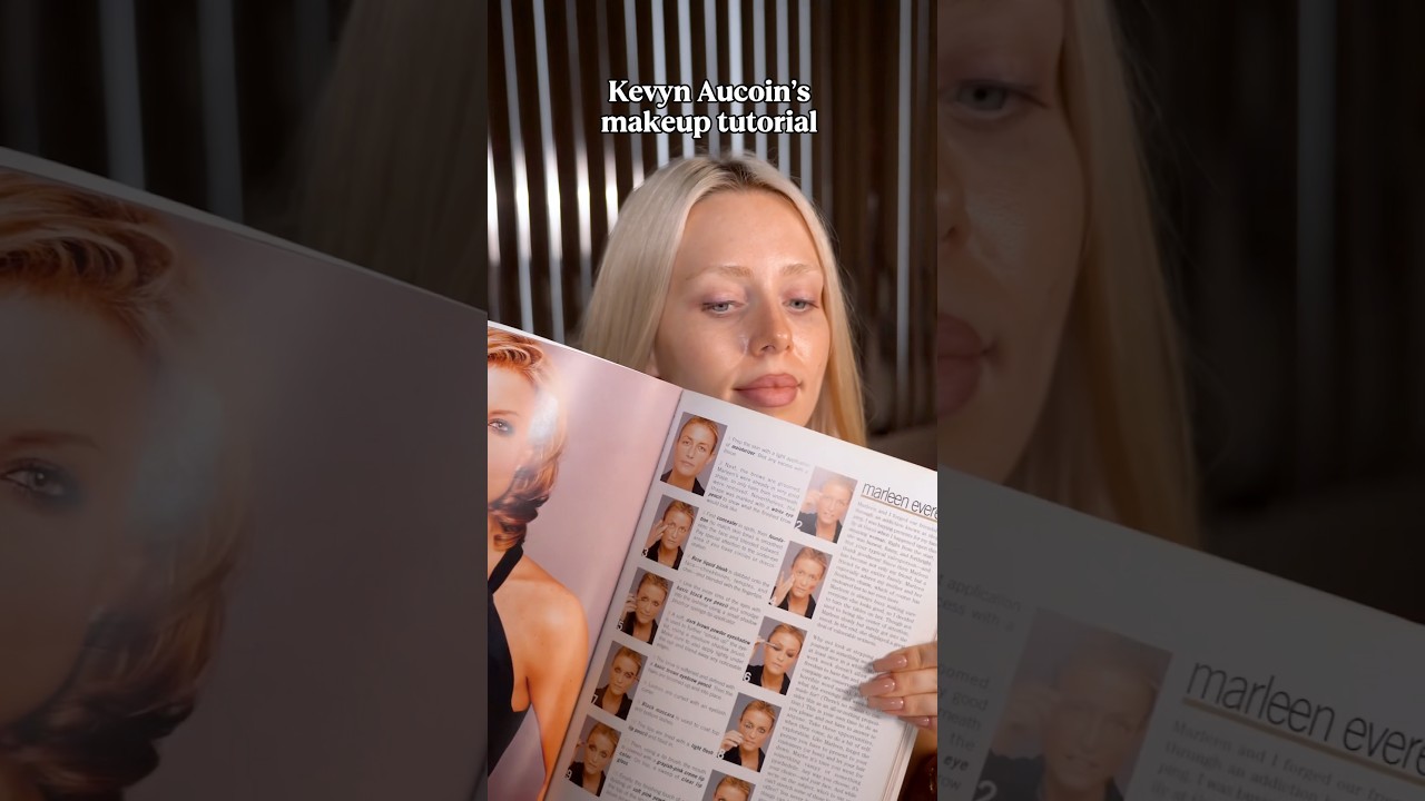 Let’s do a makeup look out of Kevyn Aucoin’s book 