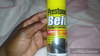Prestone Belt Dressing Eliminates Squeaks & Chatter Safe For All Belts Pack  of 2