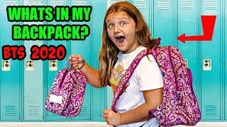 WHATS IN MY BACKPACK MIDDLE SCHOOL! BACK TO SCHOOL 2020 Aubrey Swigart