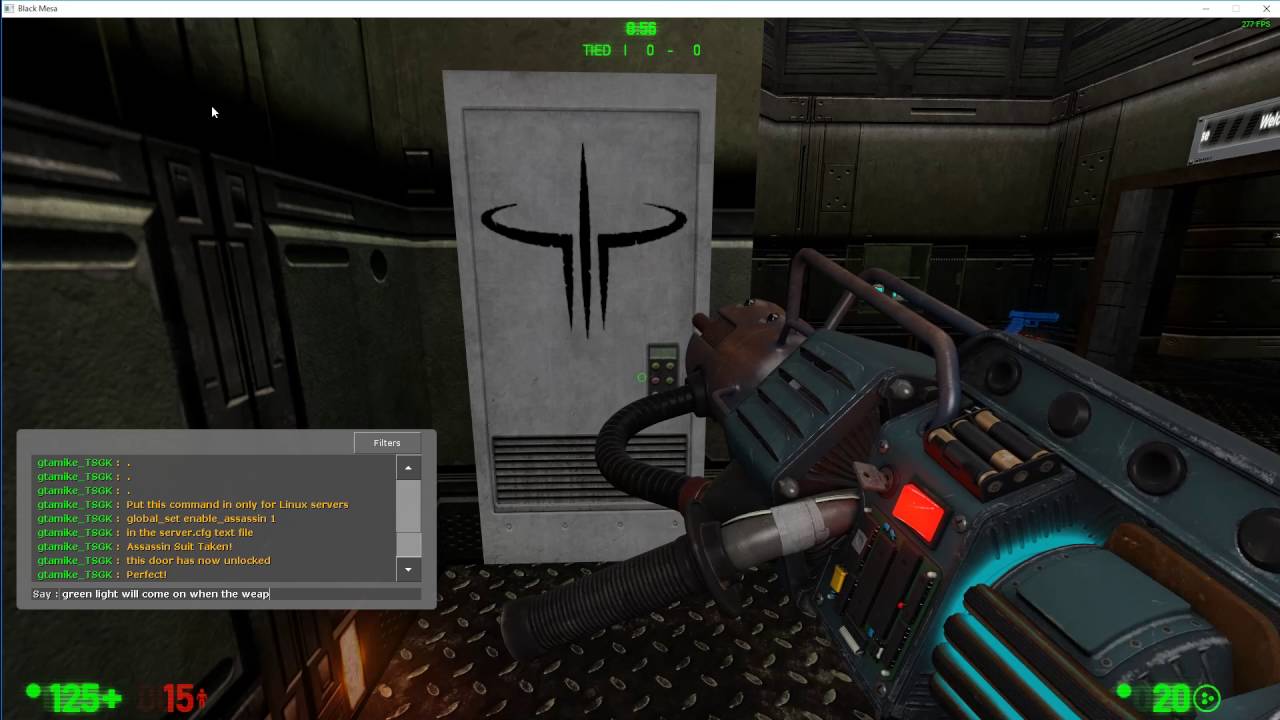 Black Mesa enable assassin suit player (Map - dm_lost_base_bm) - YouTube