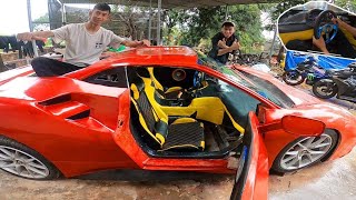 Ferrari Hoàn Thành Nội Thất Mới | Complete Luxury Interior For Ferrari Wood Furniture Replacement