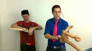 Cody And Mr Fudge Make A Balloon Monkey Together