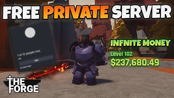 How To get Private Servers In The Forge Best Way Farm And INFINITE Get Money | Roblox The Forge