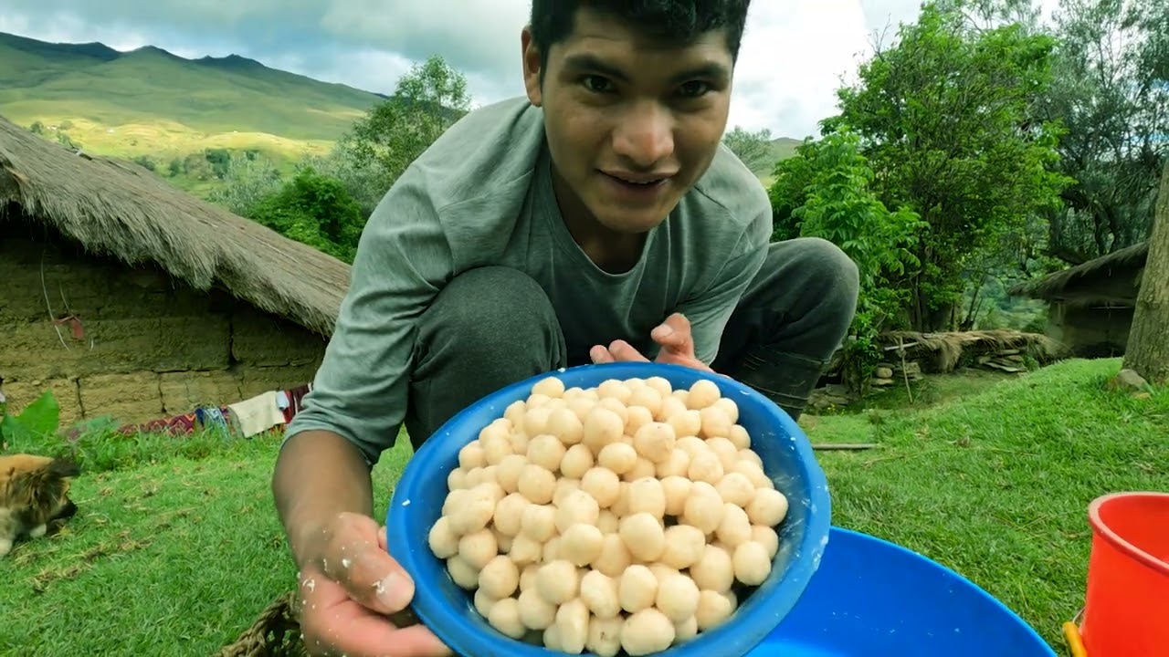 Mazamorra de almidón de papa 😋, Mazamorra 100% saludable.