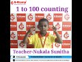 1to100 counting Visualization 🧮