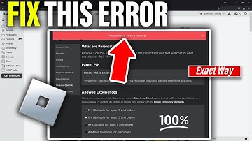 How to Fix An unknown error occurred on Roblox 2025 (PC or Laptop)