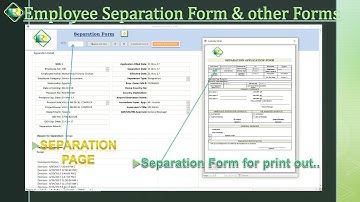 27.  Separation Form & Other Forms in HR Software MS Access - Hindi