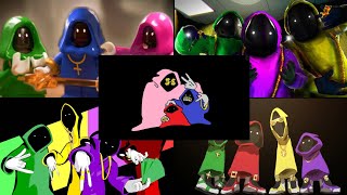 Shadow Wizard Money Gang meme in different versions