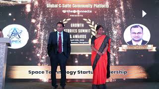Debadatta Mishra on being honored with the prestigious “Space Technology Startup Leadership” Award