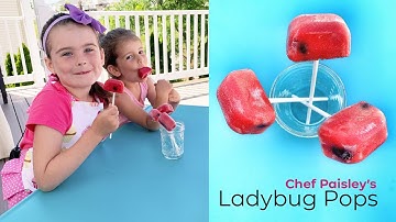Easy Summer Treat - Chef Paisley Makes Ladybug Pops - Homemade Popsicles from 6 Year-Old Chef