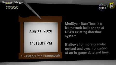 ModSys DateTime v1 - Unreal Engine 4 Demonstration