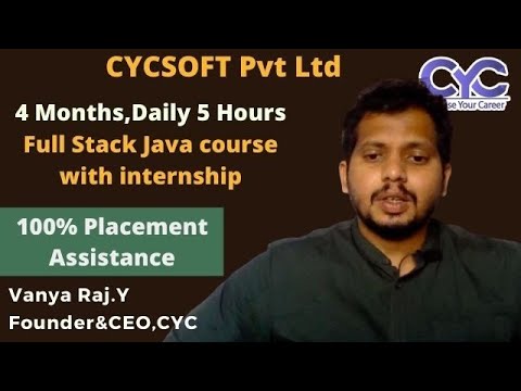 4 Months,Daily 5 Hours | Full Stack Java course with internship|Vanya Raj|CYC Soft