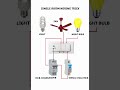 Single Room Wiring Connection Diagram. Single Room House Wiring – Light, Fan &amp; Socket. #connection