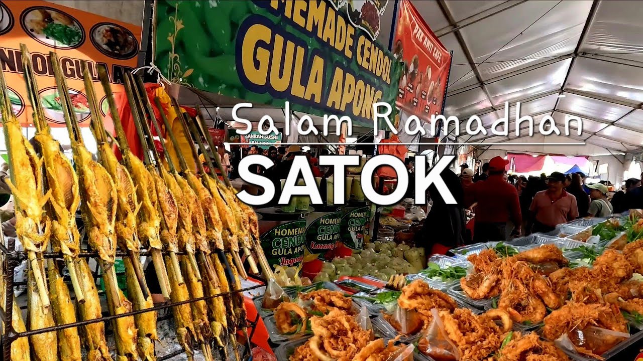 Kuching BAZAAR RAMADHAN SATOK (near CCK Satok) FullTour⭐️Nyaman nyaman gais😋Bumi Kenyalang✨️