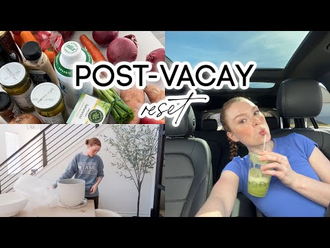 VLOG: Post-Vacay Reset! Healthy Grocery Shopping, Chatty Cook With Me + New Home Decor! @AmandaAsad