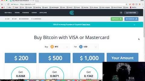 How to buy Bitcoin, Ripple, Ethereum and Cryptocurrencies using Visa or Mastercard (CEX.io)