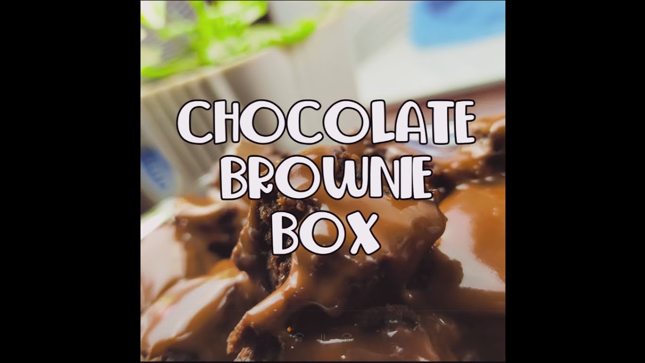 How To Make Chocolate Brownie Box No Egg YouTube