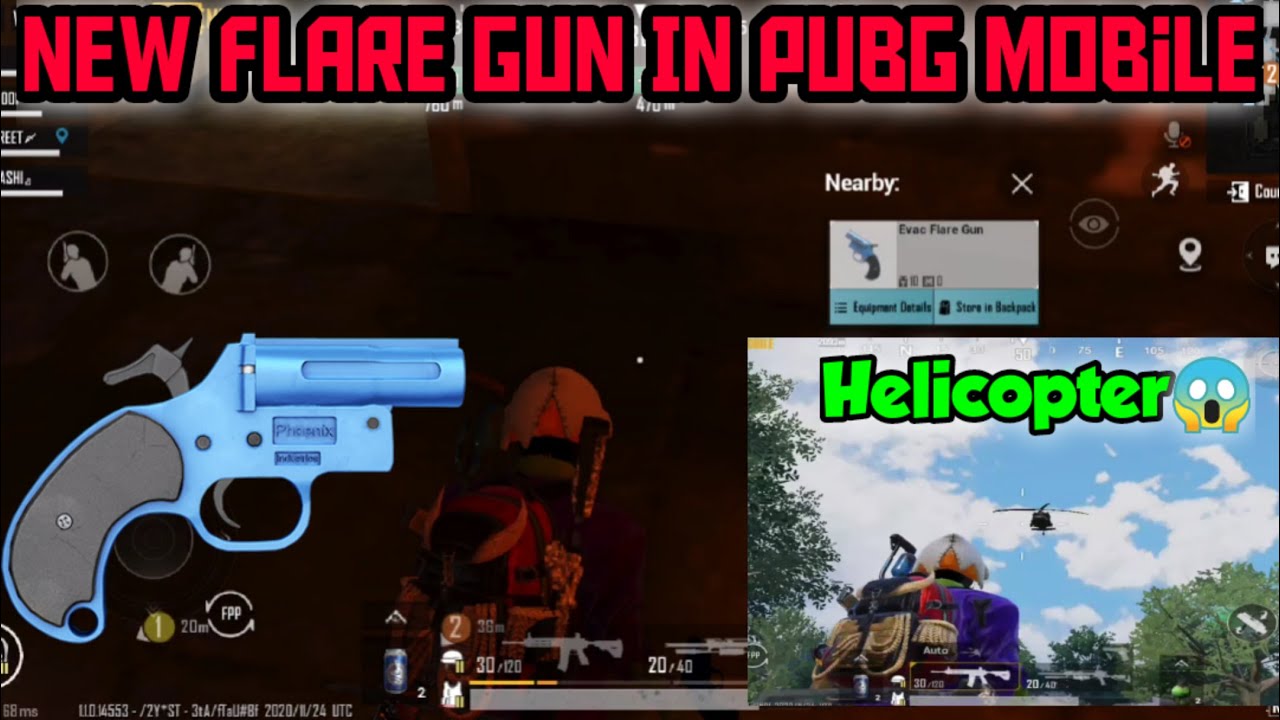 New Flare Gun In Pubg Mobile | Evac Flare Gun | RANGROOTS