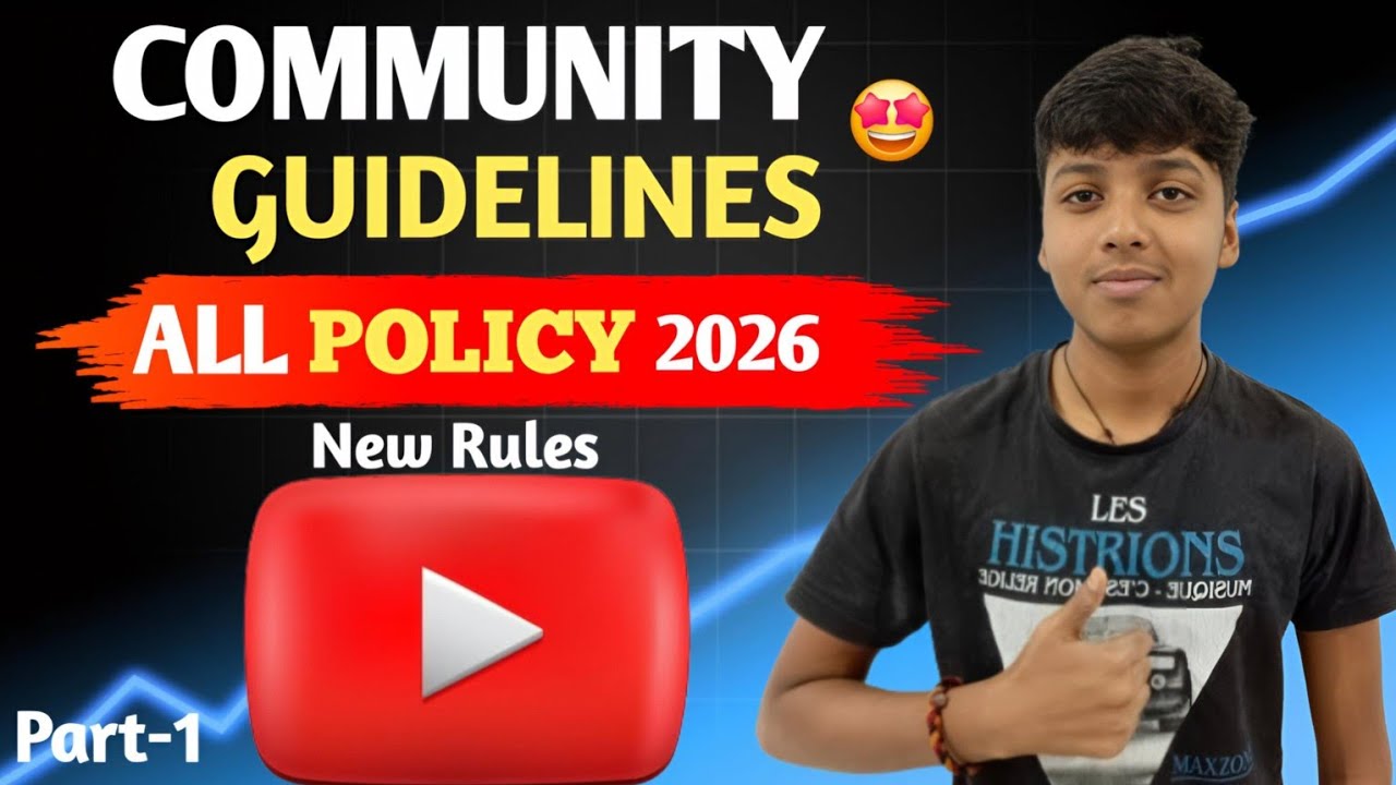 📌 All New YouTube Rules 2026 – Community Guidelines Explained Part-1 ...