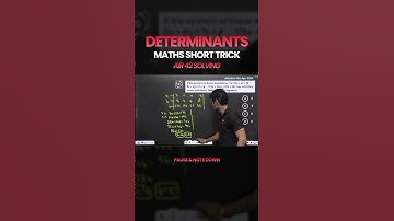 Maths Short Tricks by AIR 42🔥| Determinants Short Tricks💥