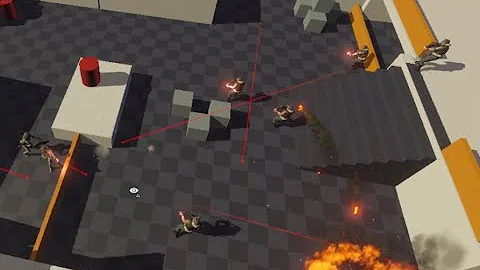 AI battle test in Unity