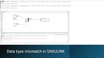 Datatype Mismatch in Simulink | Common Errors and How to Fix Them