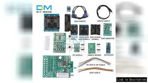 RT809F ISP Programmer/ RT809 LCD USB Programmer Repair Tools 24-25-93 Serise IC with 11 Adapters