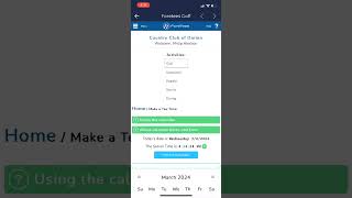 Video of ForeTees Booking Through the Club's App
