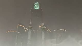 কাবা শরীফে ঝড়ো হাওয়া,  Rain in Makkah shortvideo macca kaaba