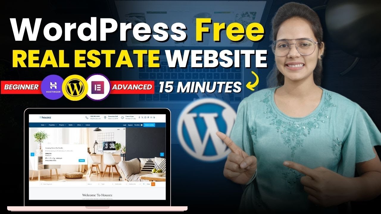 How to Make Real Estate Website WordPress Free Theme & Plugins ~ Full Tutorial 2025