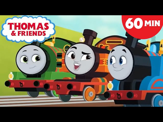 Racing to the Finish! | Thomas & Friends: All Engines Go! | +60 Minutes Kids Cartoons class=