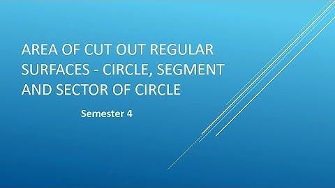 Area of cut out regular surfaces Malayalam