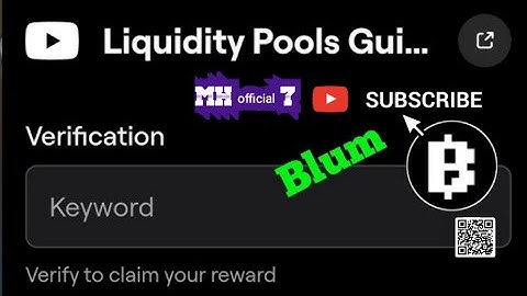 liquidity pool guide Blum video code ! Blum new video code today! Blum YouTube video code