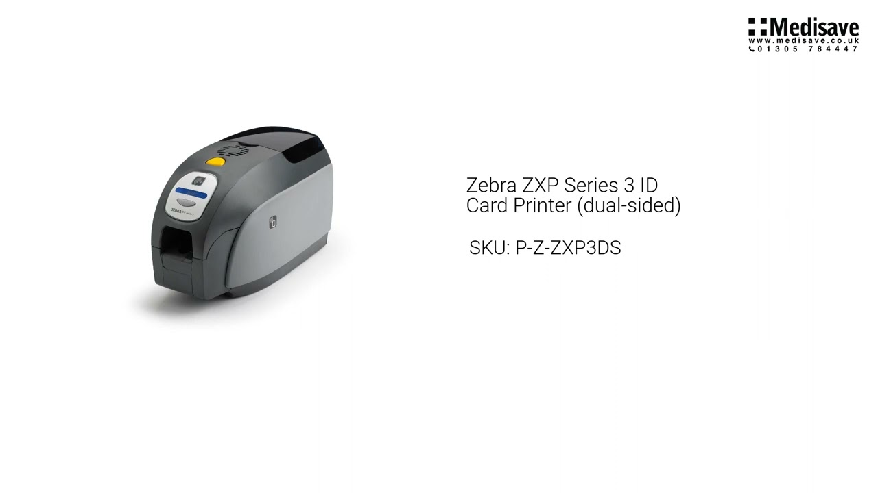 Zebra ZXP Series 3 ID Card Printer dual sided P Z ZXP3DS - YouTube