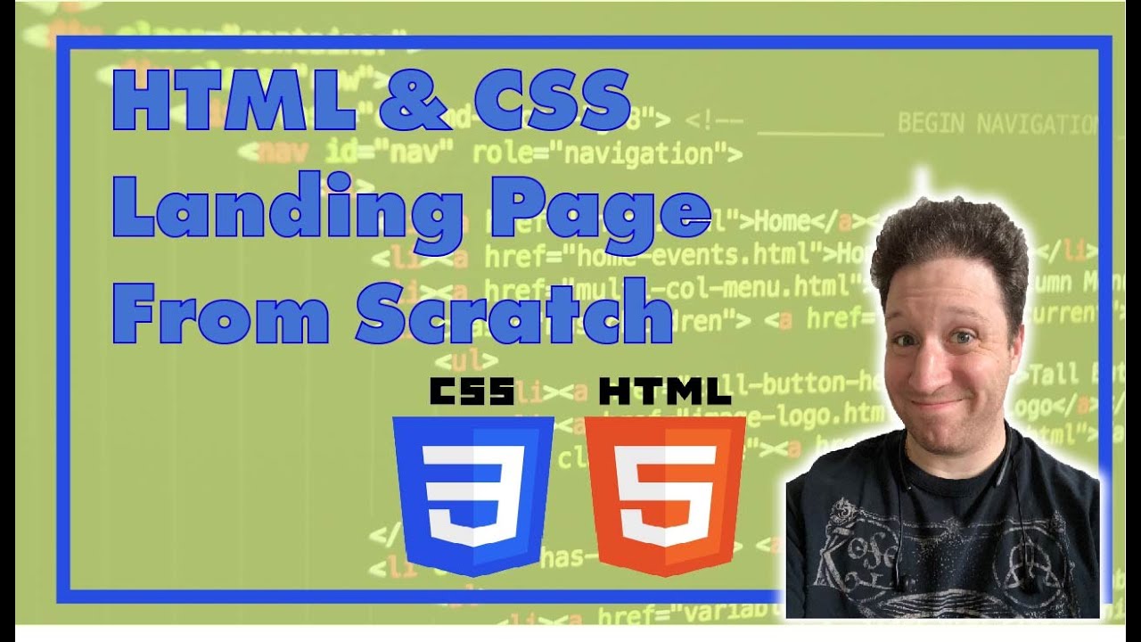 Learn HTML & CSS Landing Page | Tutorial - YouTube