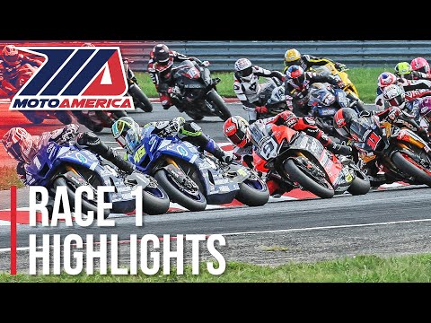 MotoAmerica Medallia Superbike Race 1 Highlights at New Jersey 2022