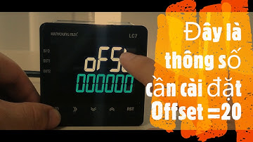 ==== HANYOUNG NUX VIỆT NAM ==== CÀI ĐẶT GIÁ TRỊ OFFSET CHO BỘ ĐẾM LC